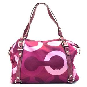 Coach Signature OP Art Tote!
